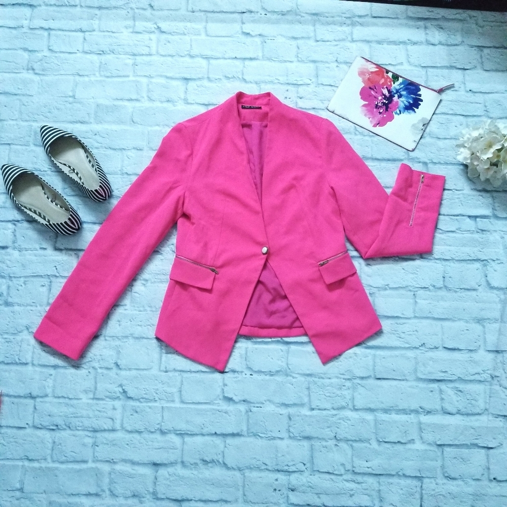 Bright Hot Pink Women's Blazer
